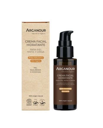 Crema facial hidratante para piel mixta y grasa